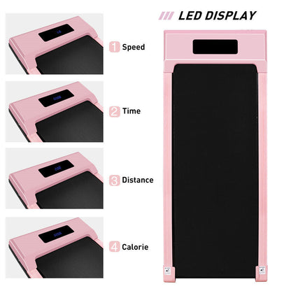 1-12Km/H Electric Walking Pad Treadmill Home under Desk Exercise Machine Fitness
