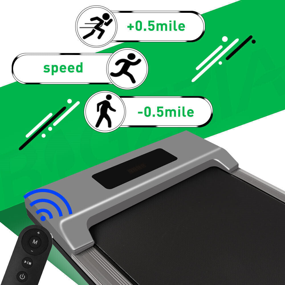 1-12Km/H Electric Walking Pad Treadmill Home under Desk Exercise Machine Fitness